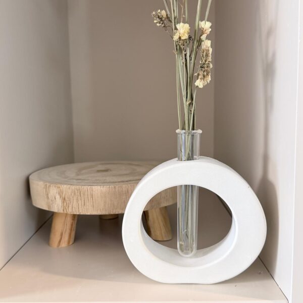 ואזה מבחנה – עם פרחים יבשים