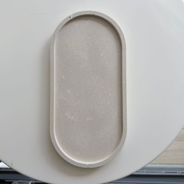 מגש בטון פולימרי אובלי